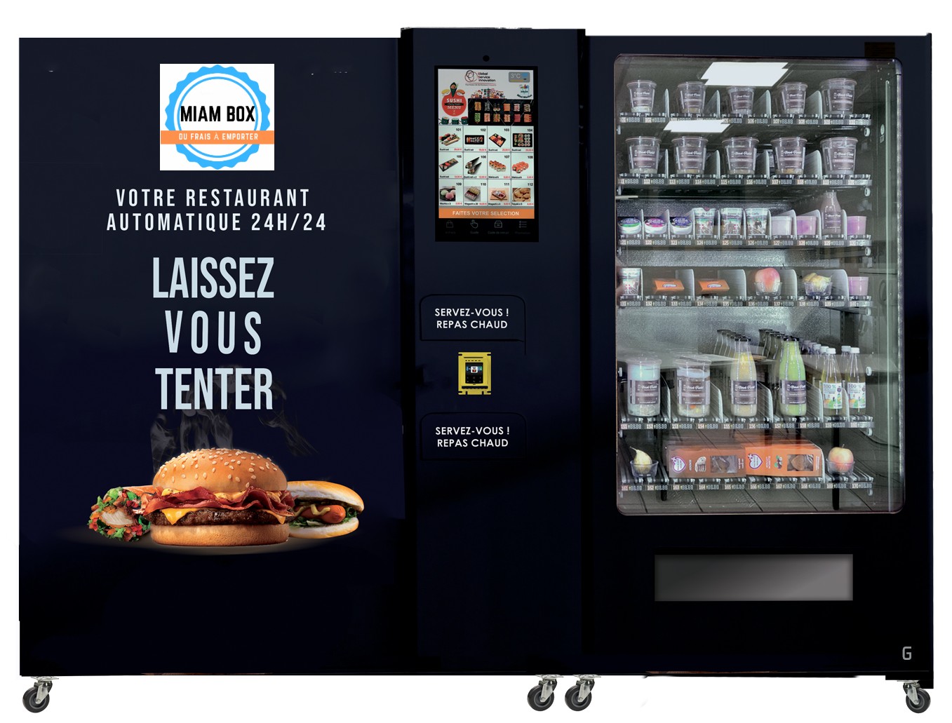 MIAMBOX - Distributeur automatique de plateaux repas cuisinés à Droucourt